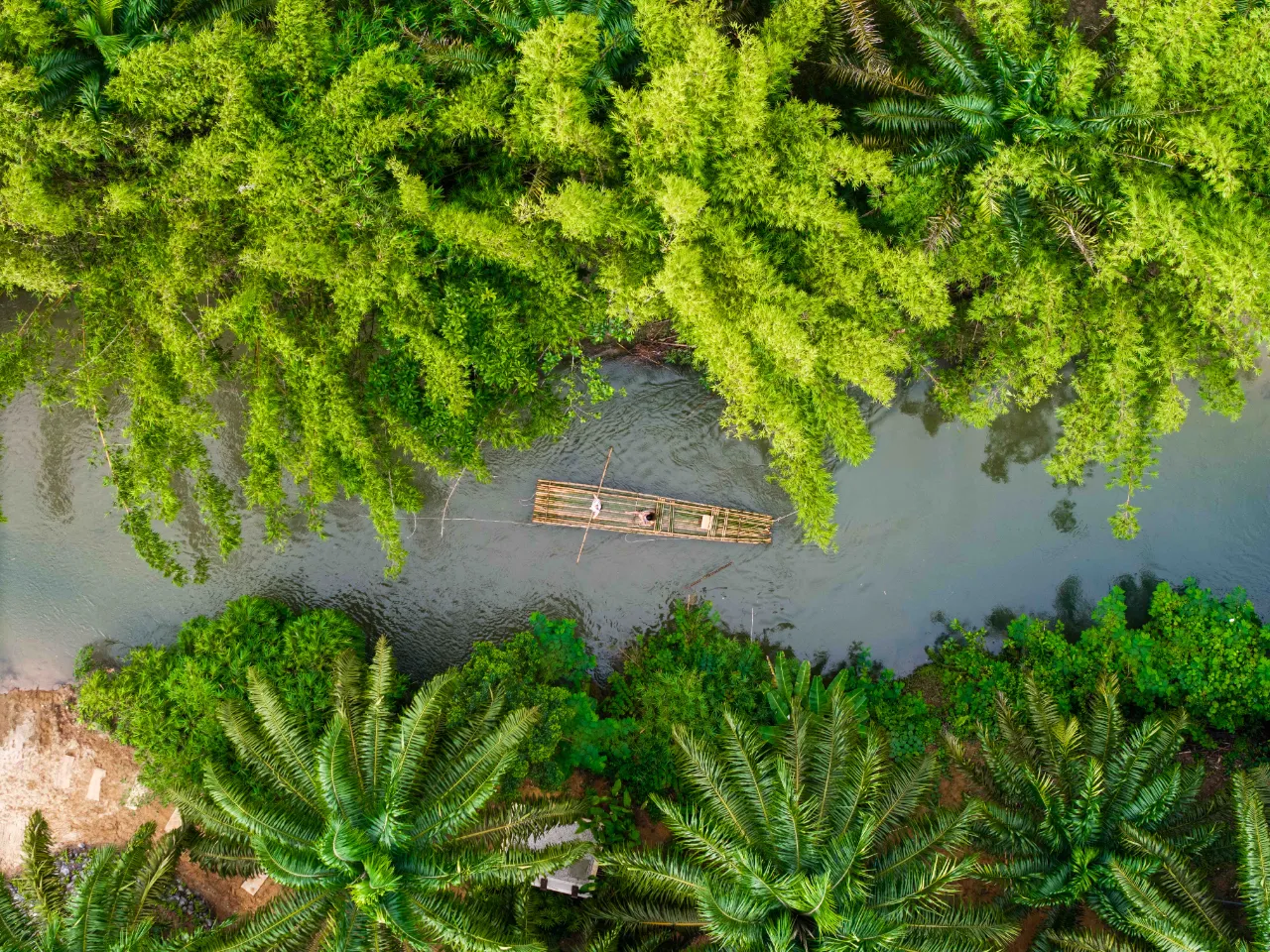 โปรแกรมที่ 1 : ล่องแพไม้ไผ่ (Bamboo Rafting)