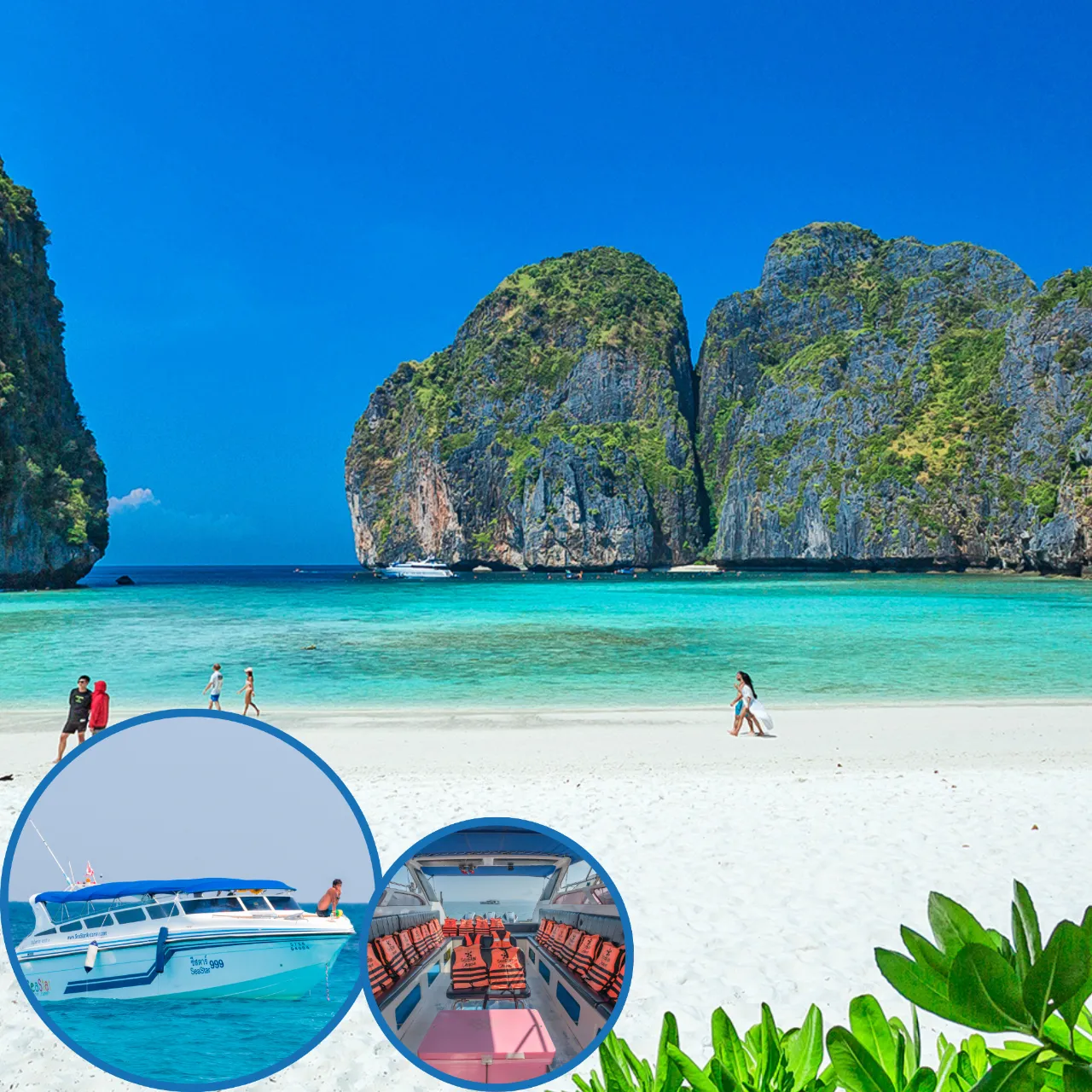 ทัวร์สปีดโบ๊ท เกาะพีพี – มาหยา – เกาะไข่