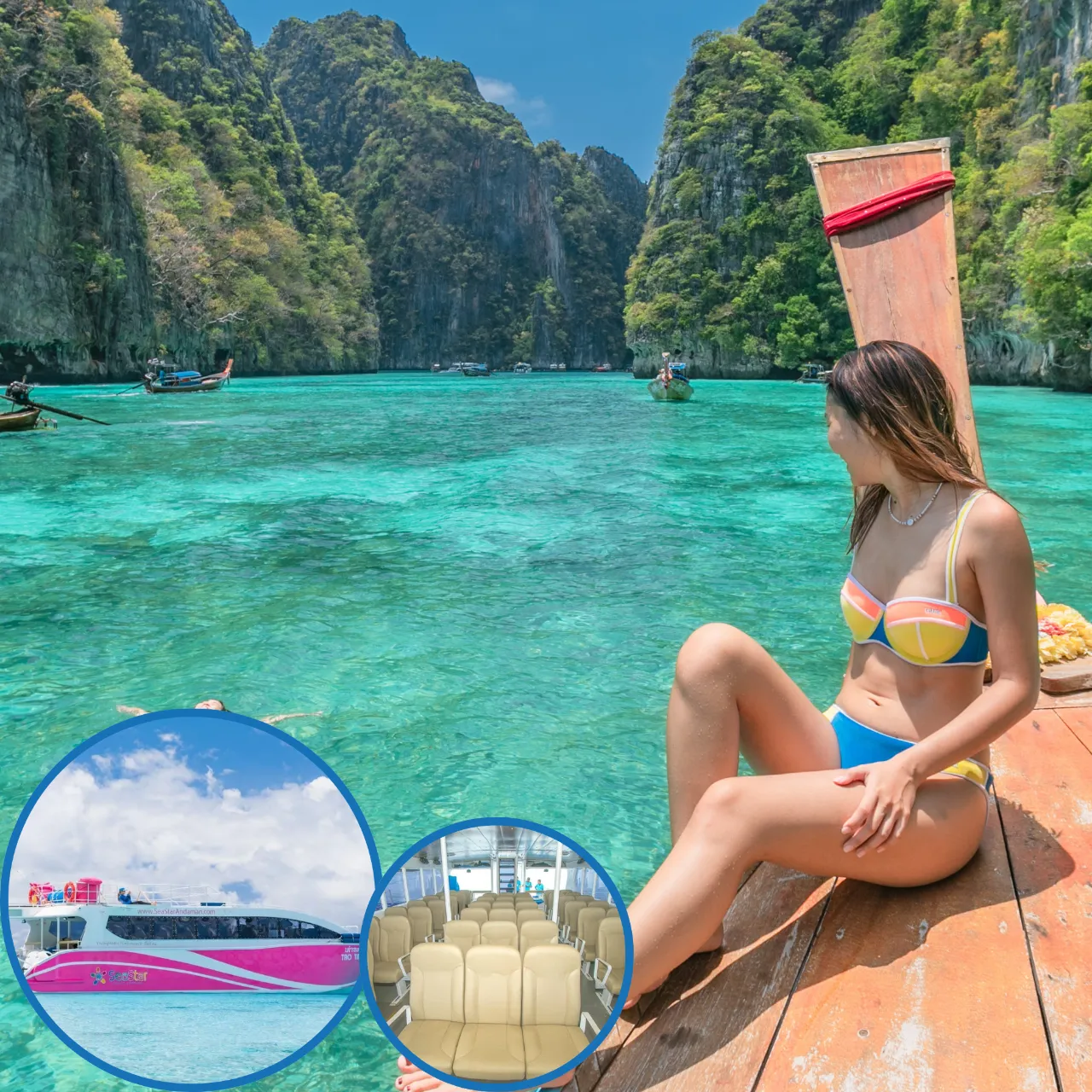เกาะพีพี มาหยา เกาะไข่ สปีทคาทามาราน เราพาคุณออกเดินทางสาย